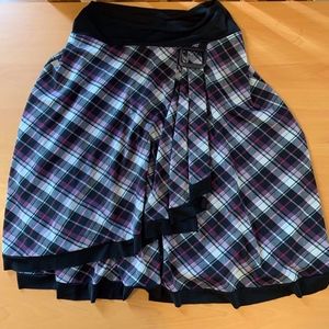 Plaid Polyester Skirt